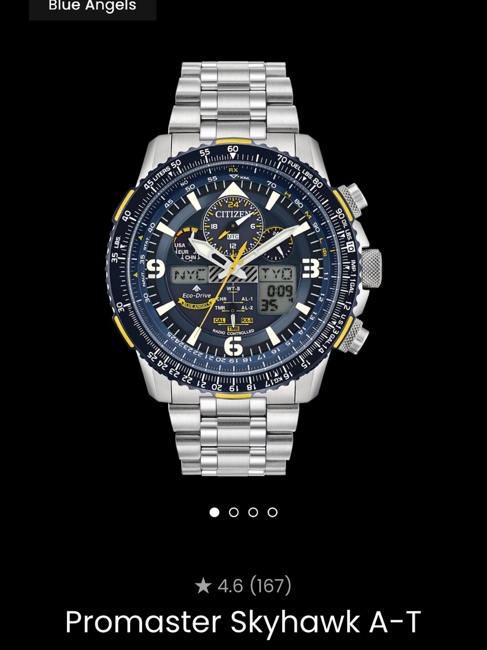 Citizen Promaster Skyhawk A-T Blue Angels edition